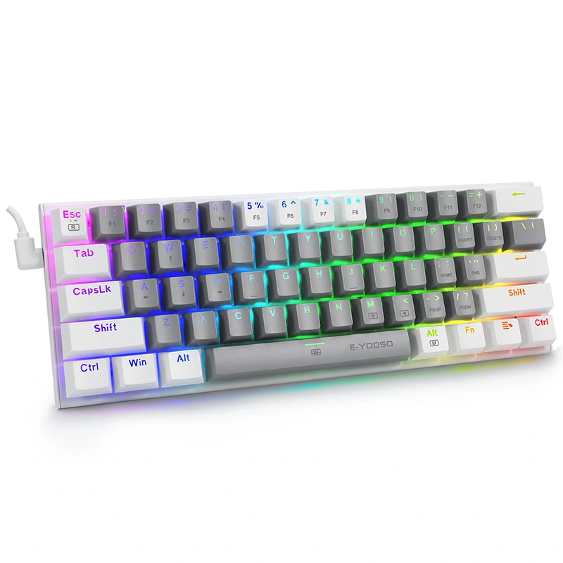 61keys 60% RGB Wired Gaming Mechanical Toetsenbord