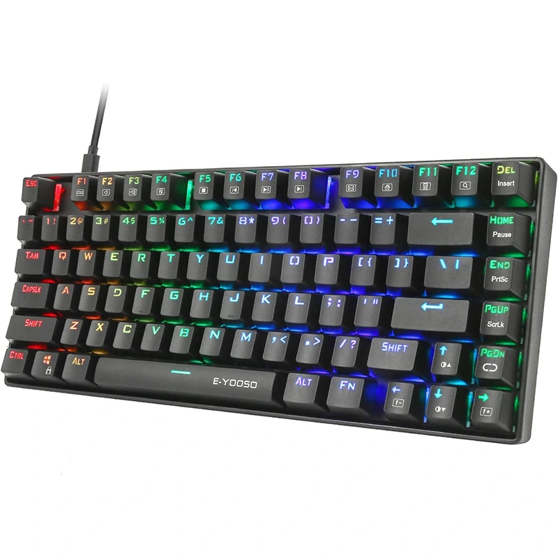 81 toetsen RGB mechanisch gamingtoetsenbord Waterbestendig