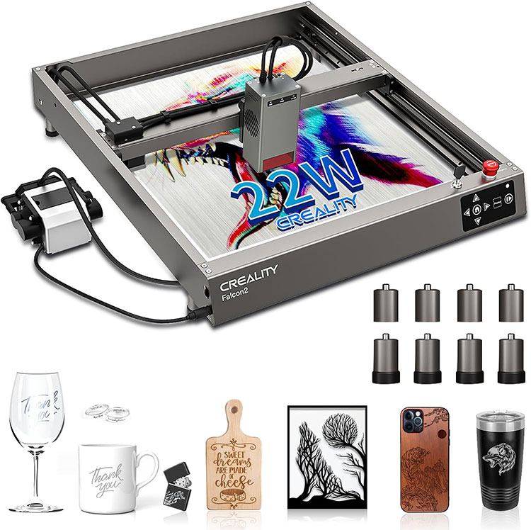 Falcon 22W Uitgang Laser Cutter DIY Laser graveur