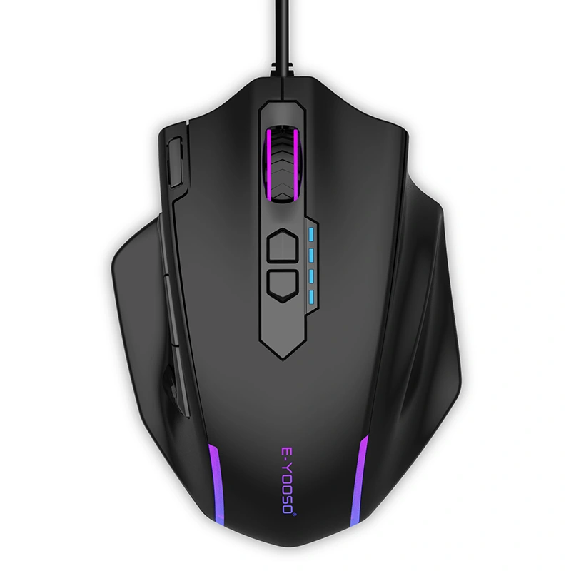 Grote bekabelde gamingmuis 5 niveau 12400 dpi