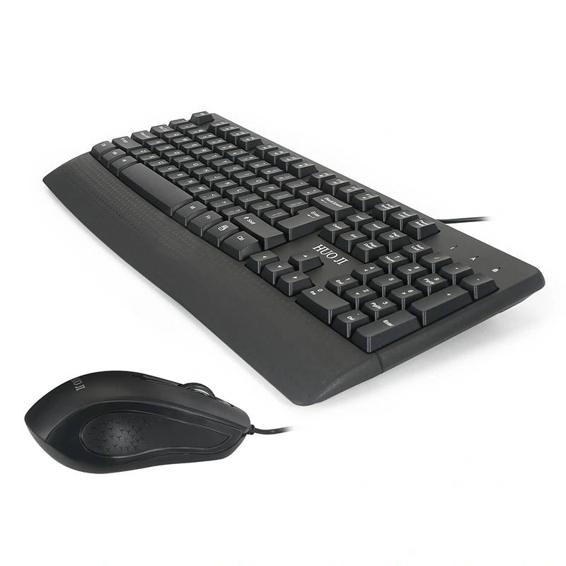Bedraad gamingtoetsenbord met laag profiel en armsteun