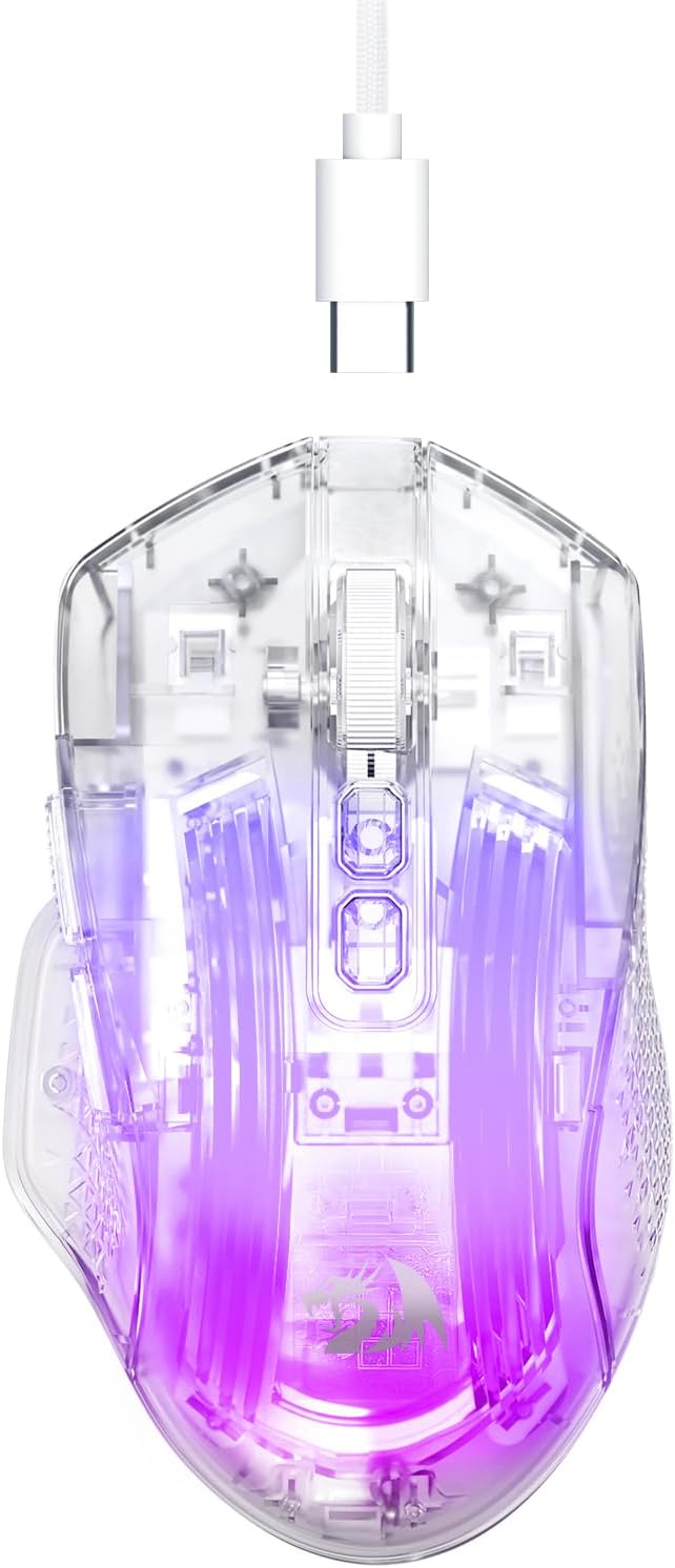 Witte M695CT 24.000 DPI 8 RGB LED-achtergrondverlichting ModusBekabelde gamingmuis