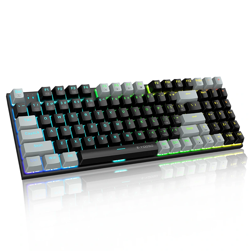Bedraad RGB mechanisch gamingtoetsenbord met 94 toetsen