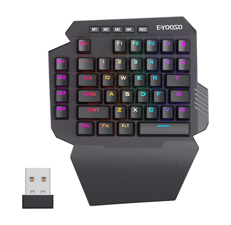 Draadloos 2.4G mechanisch gamingtoetsenbord met 44 toetsen