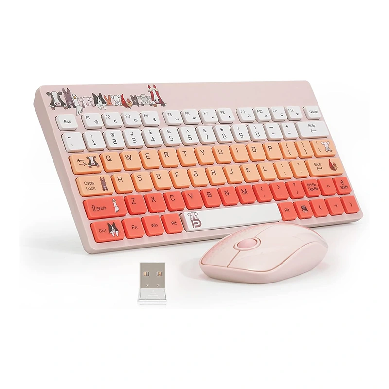 Draadloos toetsenbord en muiscombinatie 2.4G USB compact draagbaar